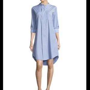 Theory blue and white striped dress